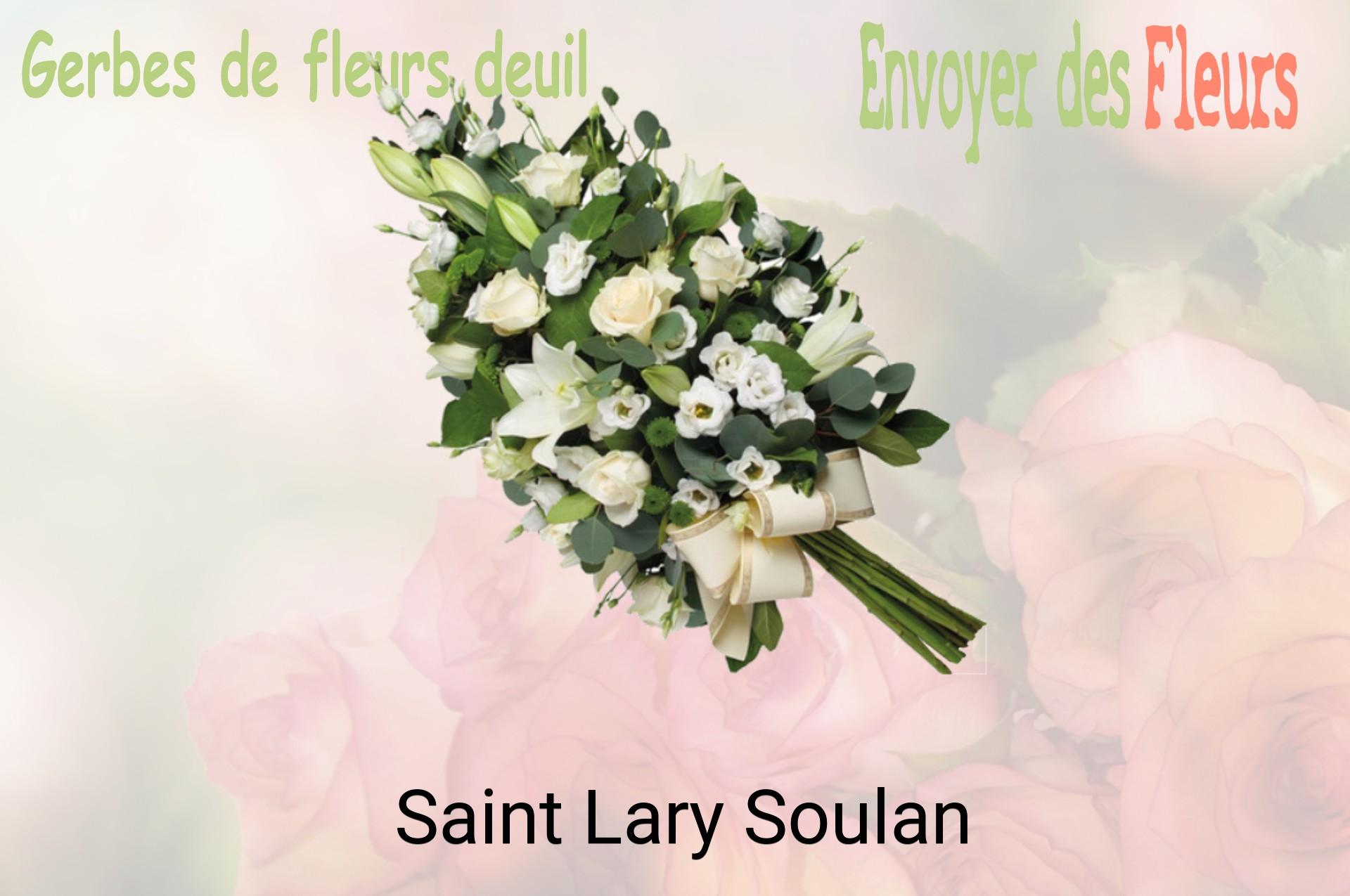 Gerbe de fleurs de deuil livrée à Saint-Lary-Soulan